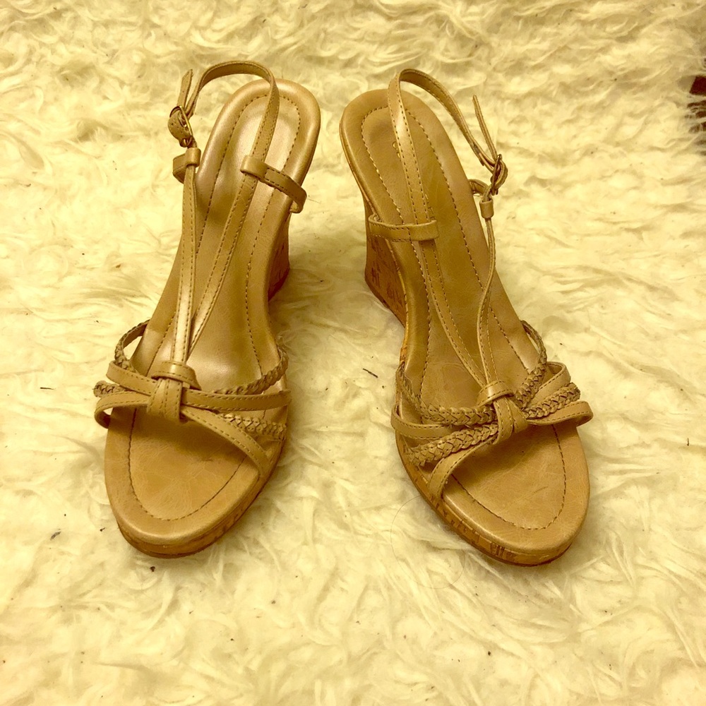 Beige Wedges